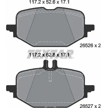 Brzdová destička Sada brzdových destiček, kotoučová brzda TEXTAR 2652601