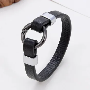 Náramek Elegantní kožený párový šňůrkový náramek | šperk - Styl B , 19 cm