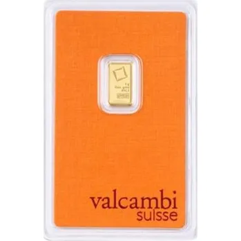 Sběratelství Zlatý slitek Valcambi 1 g (ryzost 999,9/1000)