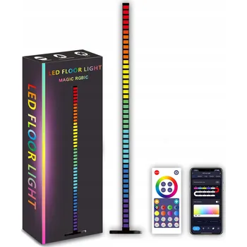 Stojací lampa LED stojací lampa Bluetooth AMBIENT RGBWCCT DÁLKOVÝ OVLADAČ CHYTRÁ