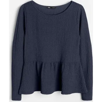 Dámská halenka Sinsay - Halenka s ozdobnými volánky - námořnická modrá - 039HA-59X - 039HA-59X-M