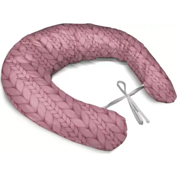 Kojící polštář Sablio Těhotenský polštář Růžové pletení