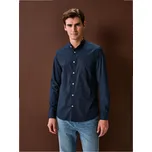 Sinsay - Košile s dlouhým rukávem se vzorem - námořnická modrá - 458HS-59X - 458HS-59X-2XL