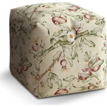 Taburet Sablio Taburet Cube Ovocný akvarel: 40x40x40 cm