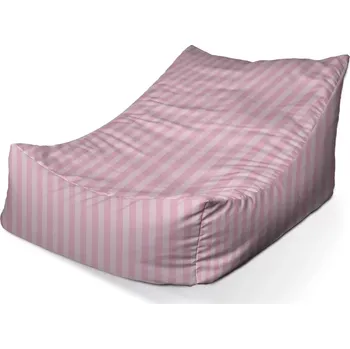 Sedací pytel Sedací vak Lounge Růžové pruhy - Sablio - 80 x 95 x 50 cm