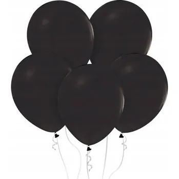 Balónek Balónky Pastelové Černé Černý Balón 46 cm 5 ks