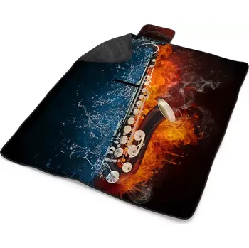 deka Sablio Plážová deka Ohnivý saxofon: 200x140 cm