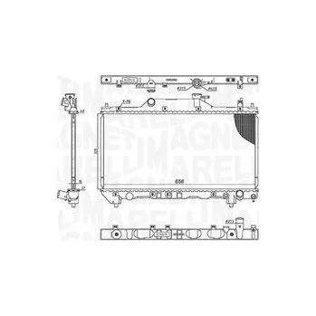 Motor automobilu Chladič, chlazení motoru MAGNETI MARELLI 350213186200