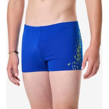 Pánské plavky DECATHLON Chlapecké boxerkové plavky Fiti 8 LET MODRÁ|ŽLUTÁ