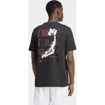 Pánská móda ADIDAS Pánské tričko Regular S ČERNÁ