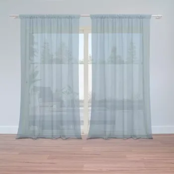 Záclona Sablio Záclony Šedě modrá: 2 ks - 150x250 cm - Sablio