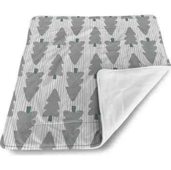 Dětská deka Sablio Dětská deka pro miminko Šedé stromky - 80x100 cm