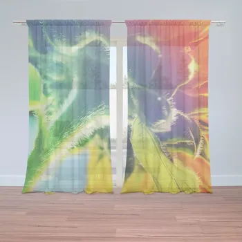 Záclona Sablio Záclony Duhová květina: 2 ks - 150x250 cm - Sablio