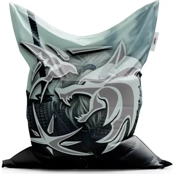 Sedací pytel Sablio Sedací vak Classic Zaklínač V mlze - 200x140 cm