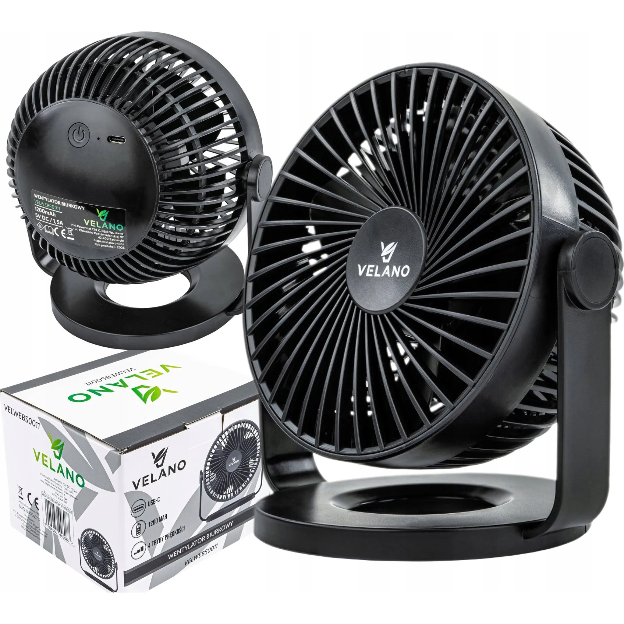 Fotografie 2 - Domácí ventilátor Powermat Velano VELWEBS0011