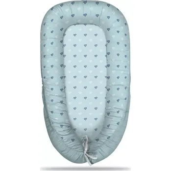 Hnízdečko pro miminko Sablio Hnízdečko pro miminko Srdce na modré