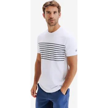 Pánské tričko KUIKMA Pánské tenisové tričko Essential M BÍLÁ