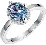 ELENYS Royal Fashion stříbrný pozlacený prsten Alexandrit