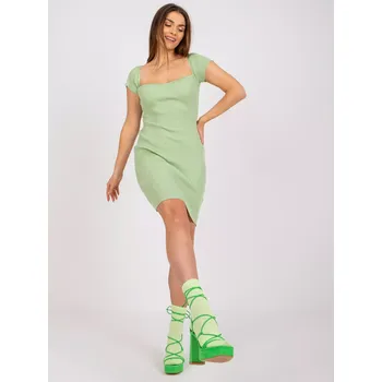 Dámské šaty Šaty EM SK MC7012.89P pistácie jedna velikost