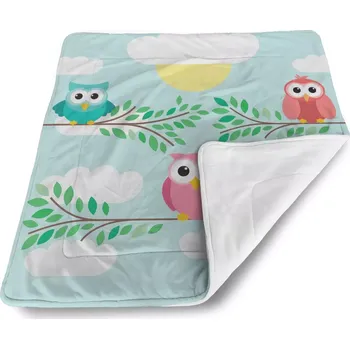 Dětská deka Sablio Dětská deka pro miminko Sovičky - 80x100 cm