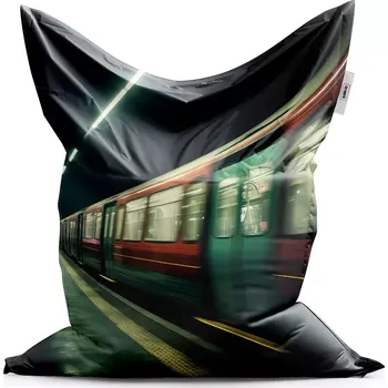 Sedací pytel Sablio Sedací vak Classic Metro v tmavé stanici - 150x100 cm