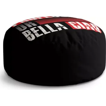 Taburet Sablio Taburet Circle La Casa de Papel Professor or Bella Ciao motiv 3: 38x48 cm