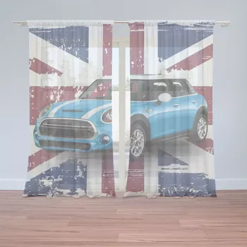 Záclona Sablio Záclony Mini sedan Britská vlajka: 2ks 150x250cm