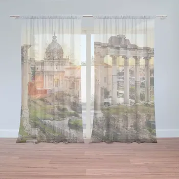 Záclona Sablio Záclony Řím Forum Romanum: 2 ks - 150x250 cm - Sablio