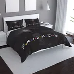 Saténové povlečení Seriál přátelé FRIENDS Polibek - Sablio - 140x200 / 90x70