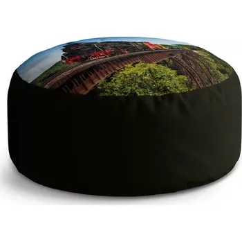 Taburet Sablio Kulatý taburet Circle Vlak na mostě: 38x48 cm - Sablio