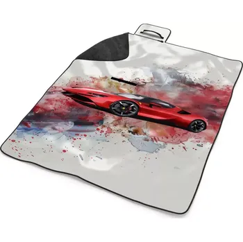 deka Sablio Plážová deka Ferrari Paint: 200x140 cm