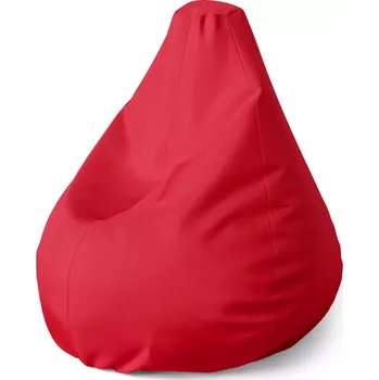 Sedací pytel Sedací vak Pear Bordová - Sablio - 140 x 100 x 25 cm