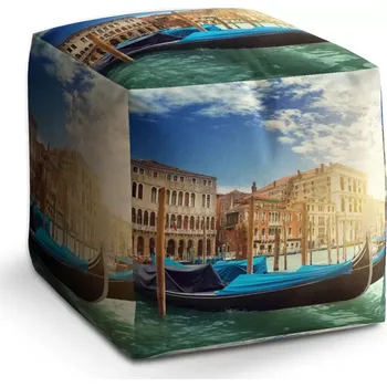 Taburet Sablio Taburet Kostka Gondola: 40x40x40 cm - Sablio