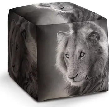 Taburet Sablio Taburet Kostka Lvíček: 40x40x40 cm - Sablio