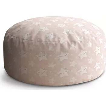 Taburet Sablio Kulatý taburet Circle Spící hvězdičky: 38x48 cm - Sablio