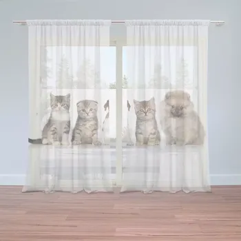 Záclona Sablio Záclony Mláďátka: 2 ks - 150x250 cm - Sablio