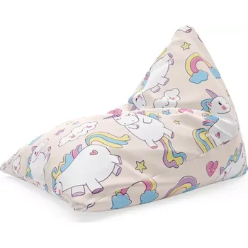 Sedací pytel Sablio Sedací vak Triangl Jednorožci: 120 x 100 x 100 cm - Sablio