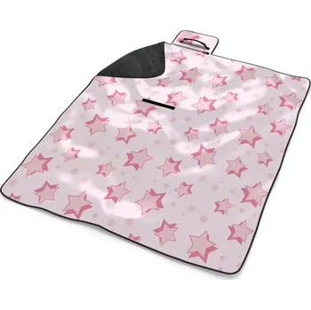 deka Sablio Plážová deka Růžové hvězdy: 200x140 cm