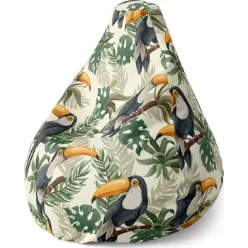 Sedací pytel Sedací vak Pear Tukan - Sablio - 70 x 95 x 15 cm