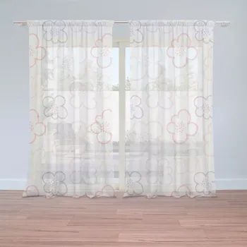 Záclona Sablio Záclony Dětské kvítí: 2 ks - 150x250 cm - Sablio