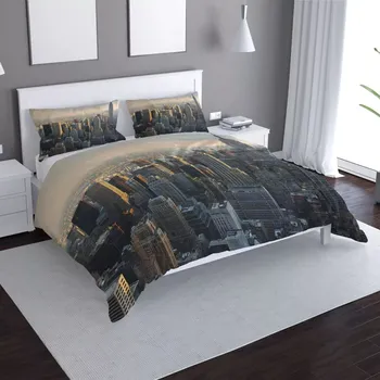 Povlečení Saténové povlečení New York Skyline - Sablio - 140x200 / 90x70