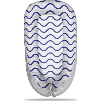 Hnízdečko pro miminko Sablio Hnízdečko pro miminko Modré vlnky
