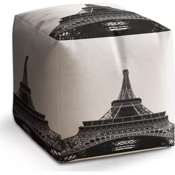 Taburet Sablio Taburet Kostka Eiffel Tower 4: 40x40x40 cm - Sablio