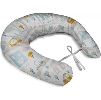 Kojící polštář Sablio Těhotenský polštář Cestičky s dopravou