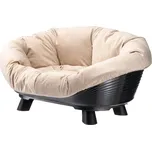 Ferplast Sofa Throne 4 vyvýšený pelech s potahem černý 64 cm + Doprava zdarma