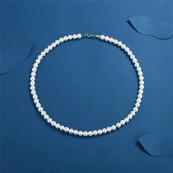 Náhrdelník Perlový pánský korálkový náhrdelník | šperk - 8MM , 45 cm