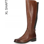 CAPRICE KOZAČKY HNĚDÉ KANIA XL KOŽENÉ PLOCHÉ POHODLNÉ [25523-41-313] vel. 39