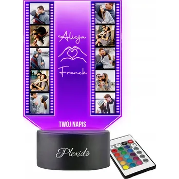 Lampička Noční lampa Plexido vícebarevná