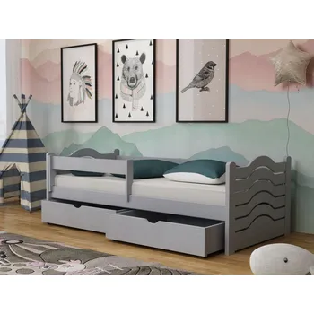 Dětská postel Dětská postel s úložným prostorem Pinokio Barva dřeva: Šedá, 80x180