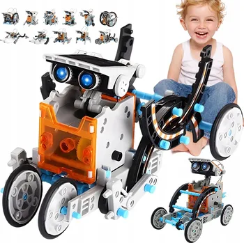ostatní stavebnice Stavebnice stavebnice robotů 12v1, 190 dílů, vzdělávací s solárním panelem